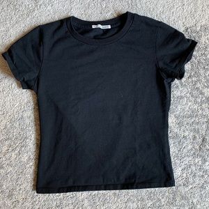NWOT REFORMATION Black Tee Shirt XS